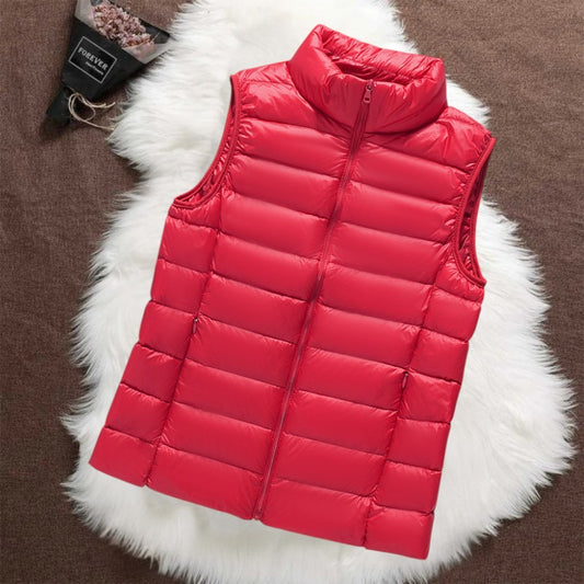 Isa Gevoerde Bodywarmer | Rood