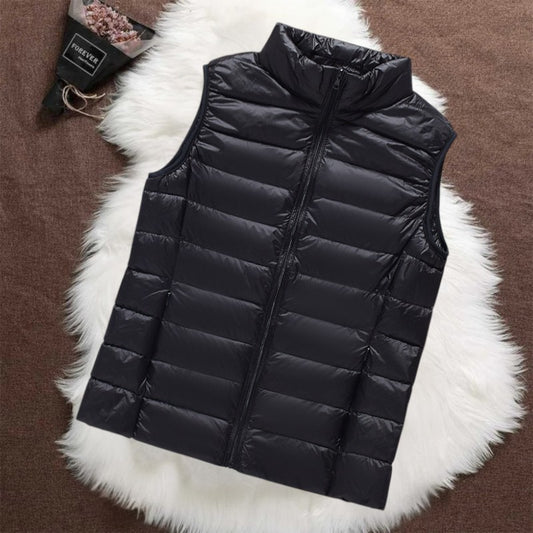 Isa Gevoerde Bodywarmer | Zwart