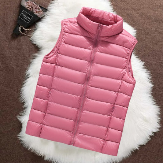 Isa Gevoerde Bodywarmer | Zalm