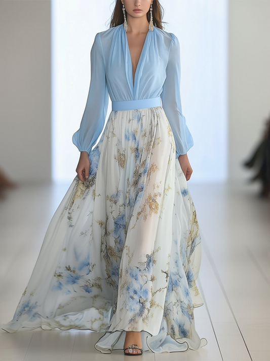 Elena | Maxi Jurk met Bloemenprint