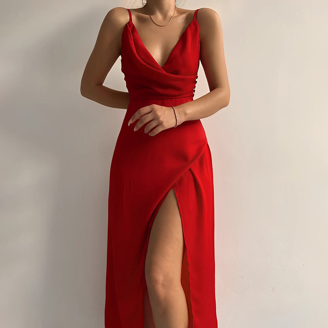 Cathleen | Elegante Jurk met Elegante Hartvormige Halslijn