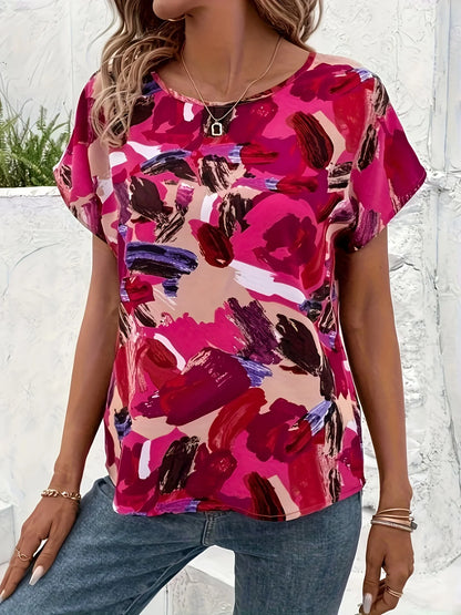 Trudy | Kleurrijke blouse met speelse print