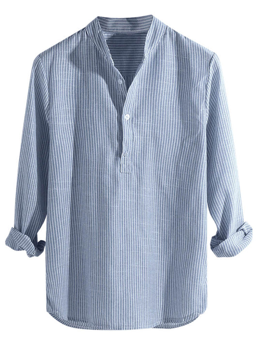 ØRLA Amsterdam™ | Havana gestreept shirt met lange mouwen
