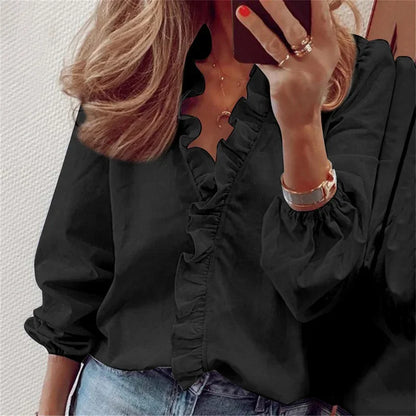Enola | Charmante blouse met speelse ruches
