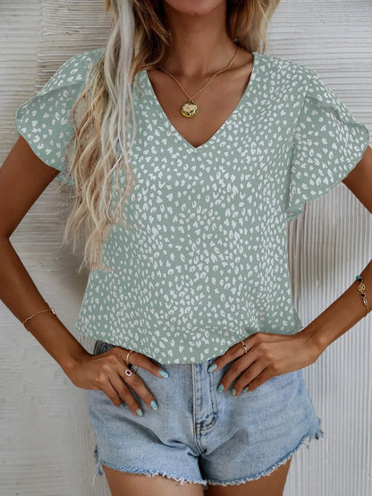 Cassidy | Chique blouse met abstracte print