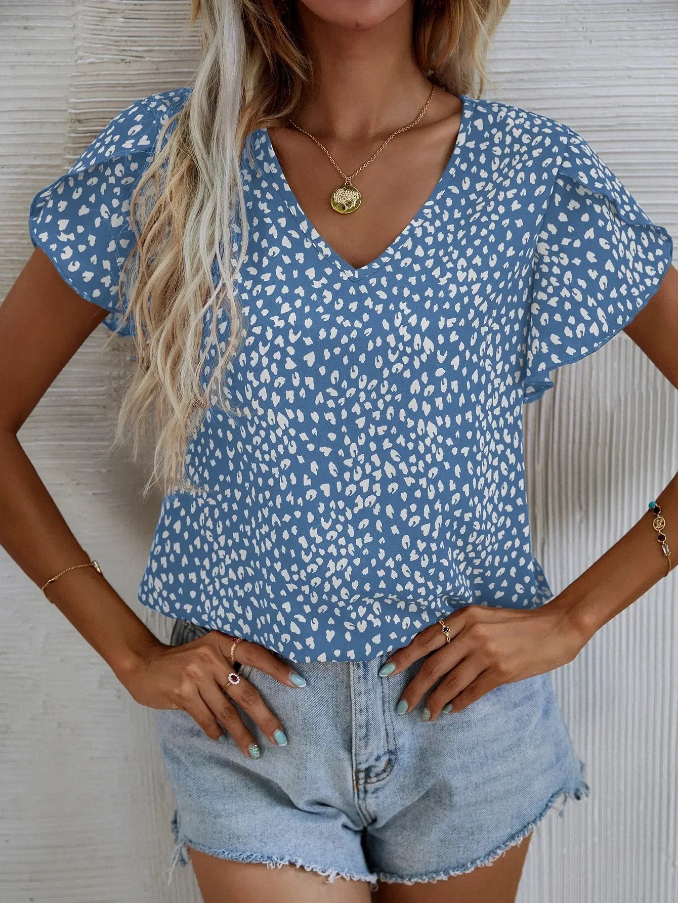 Cassidy | Chique blouse met abstracte print