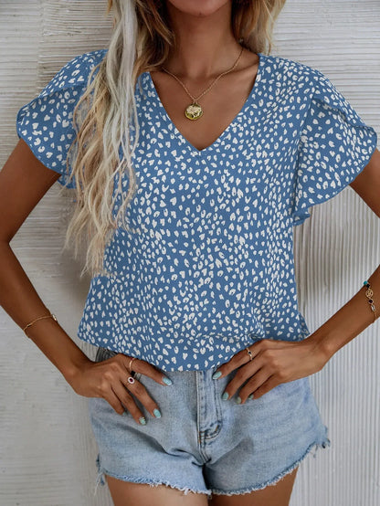 Cassidy | Chique blouse met abstracte print