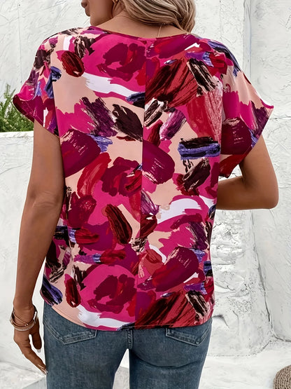 Trudy | Kleurrijke blouse met speelse print