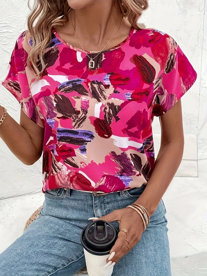 Trudy | Kleurrijke blouse met speelse print