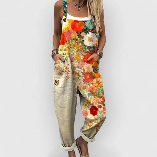 Ester | Elegante Vintage bloemen jumpsuit