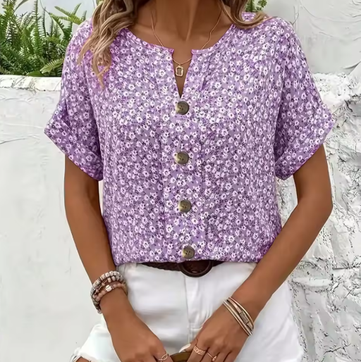 Verna | Chique blouse met bloemenprint