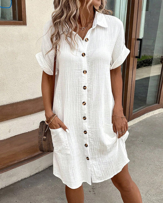 Melanie | Linnen Polo Jurk