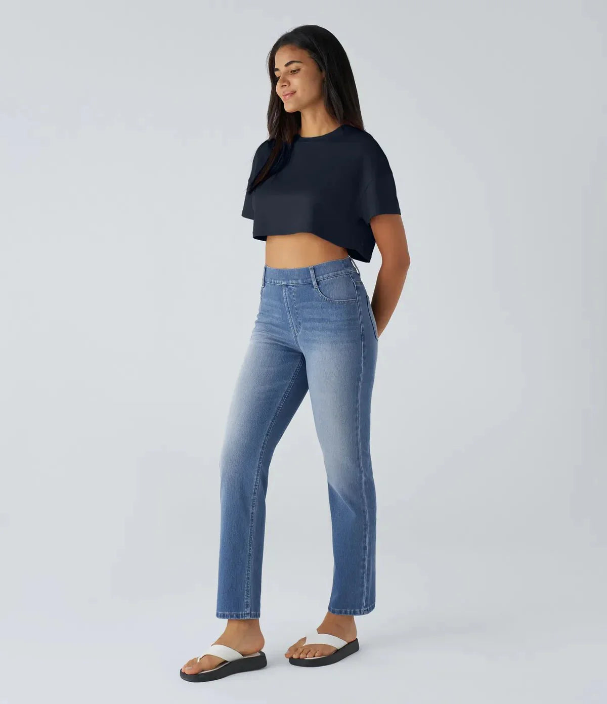 Comfort Fit | Elastische & Comfortabele Broek Met Hoge Taille