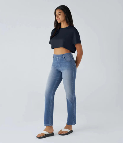 Comfort Fit | Elastische & Comfortabele Broek Met Hoge Taille