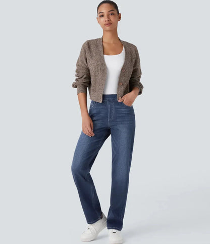Comfort Fit | Elastische & Comfortabele Broek Met Hoge Taille