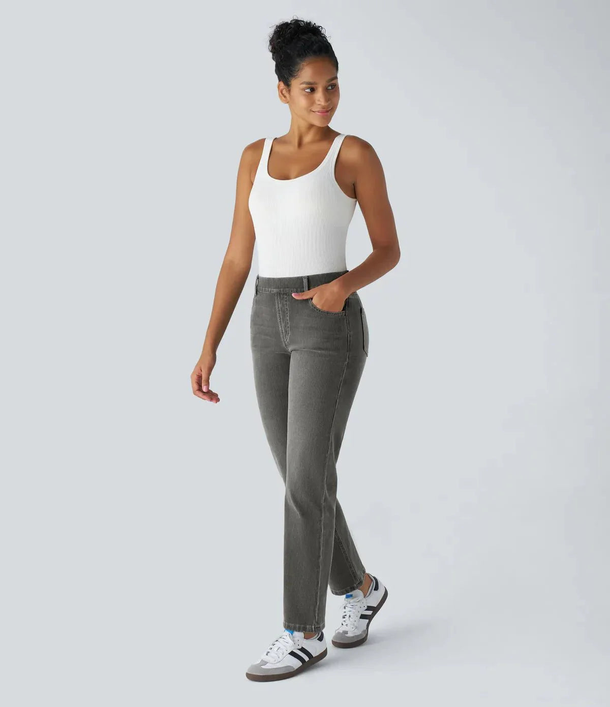 Comfort Fit | Elastische & Comfortabele Broek Met Hoge Taille