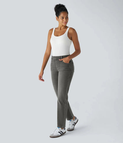 Comfort Fit | Elastische & Comfortabele Broek Met Hoge Taille