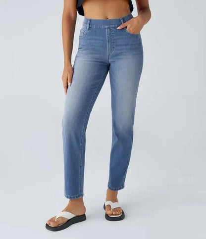 Comfort Fit | Elastische & Comfortabele Broek Met Hoge Taille
