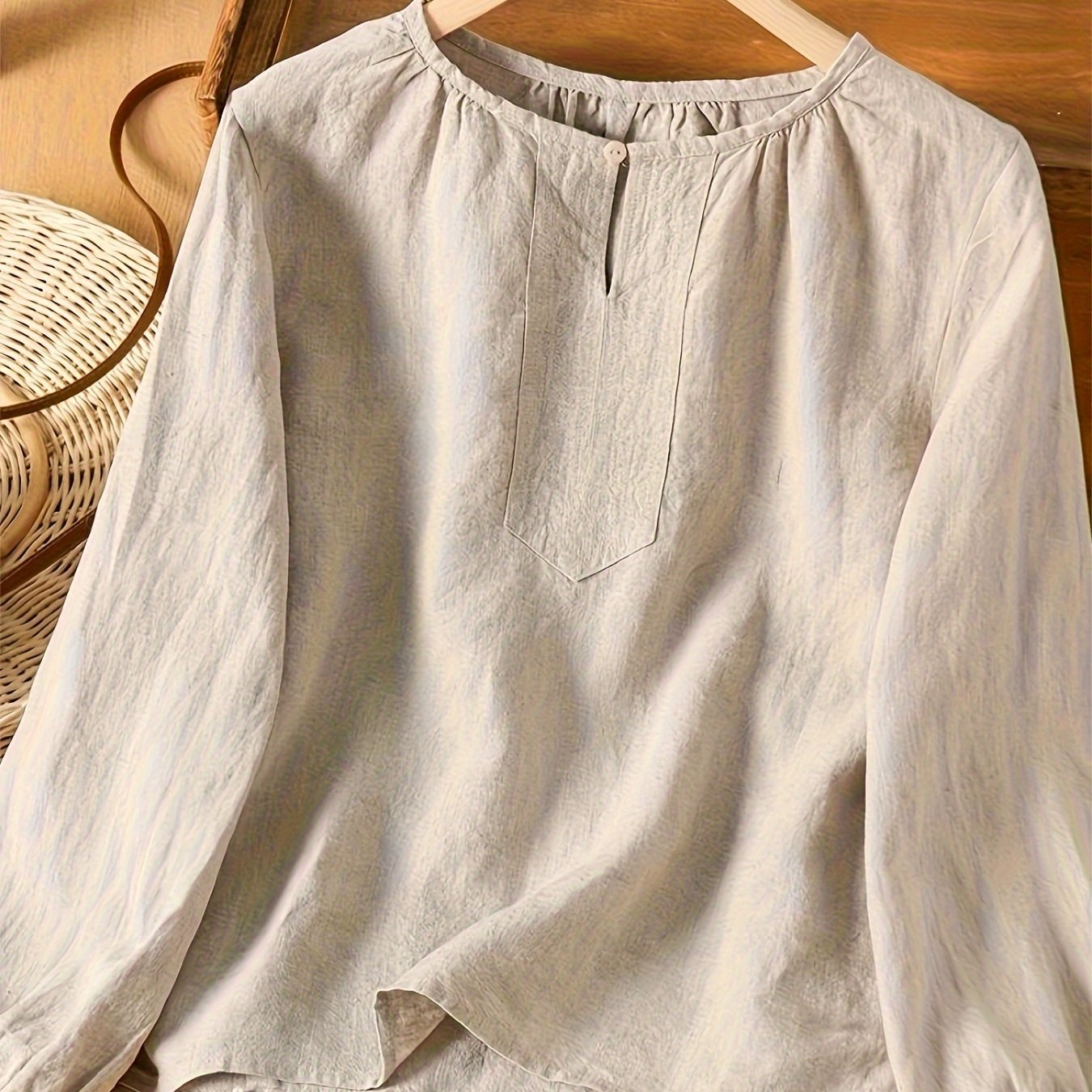 Nina | Unieke Linnen Zomerblouse