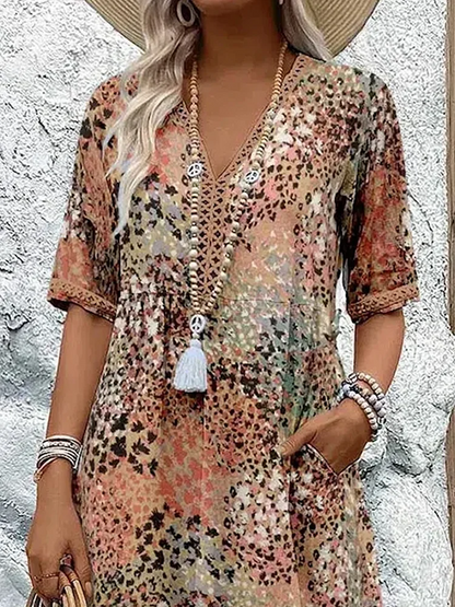 Colette | Vibrerende midi-jurk