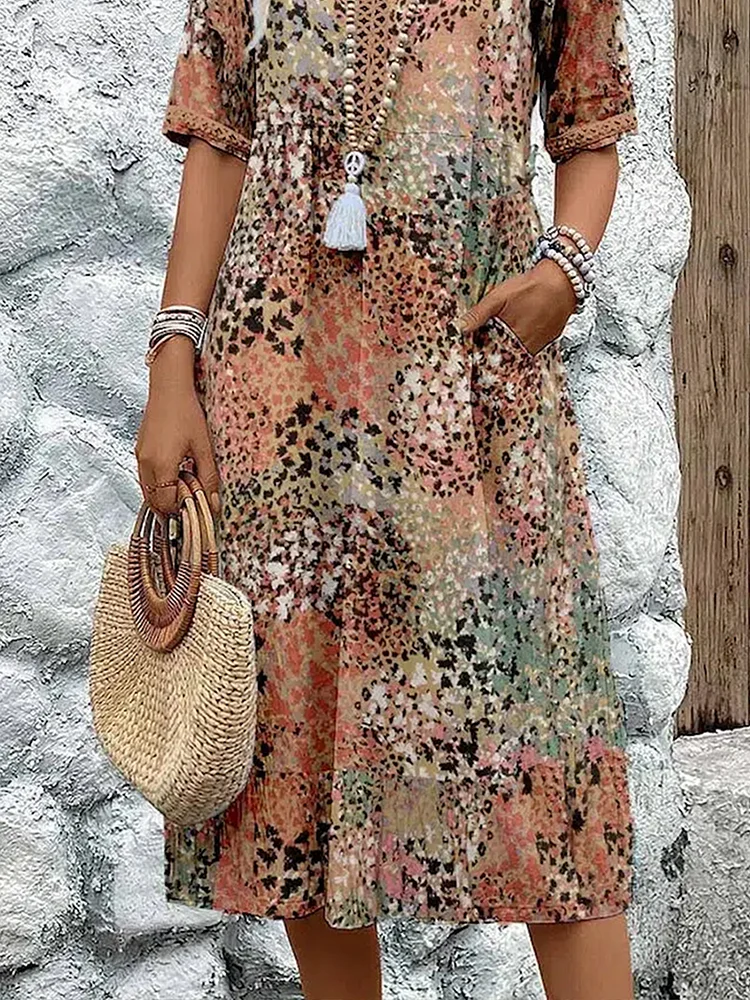 Colette | Vibrerende midi-jurk