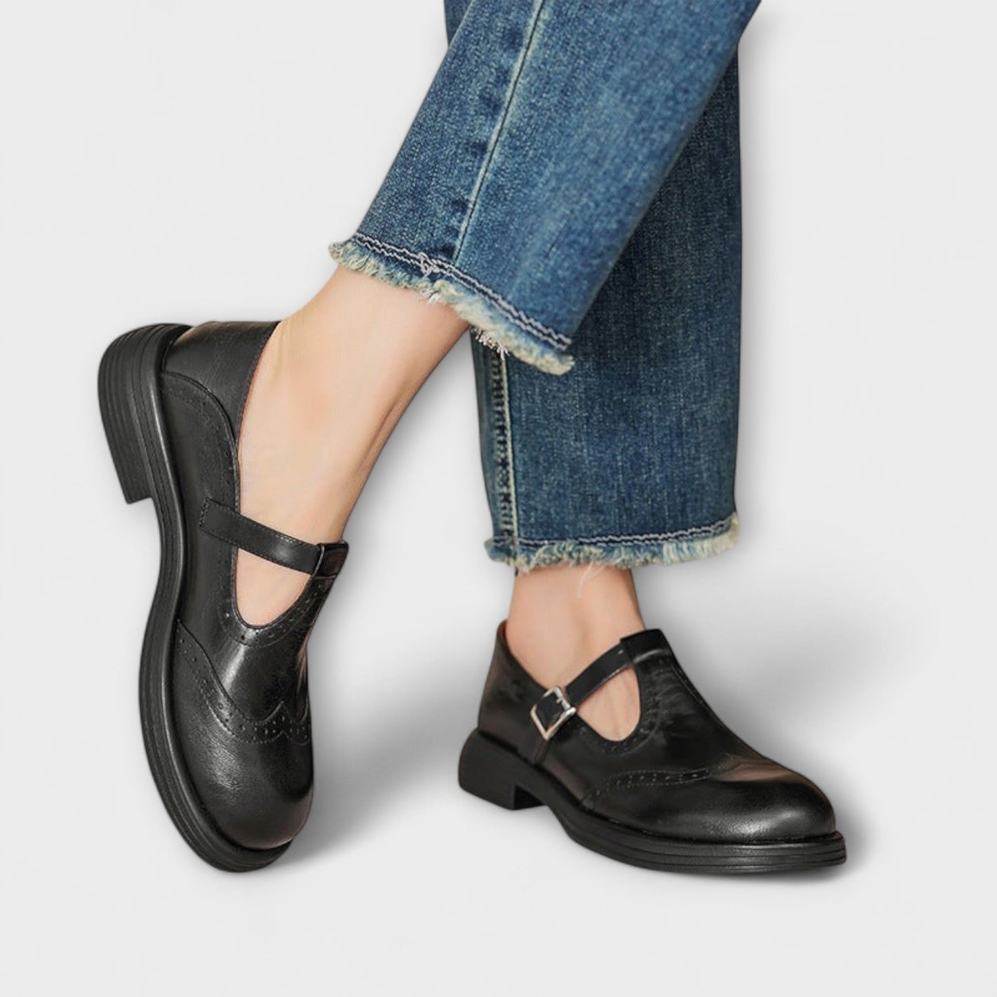 Emilia | Leren Mary Janes