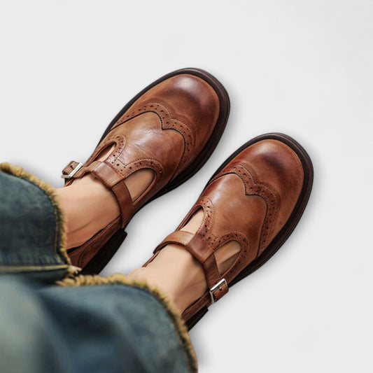 Emilia | Leren Mary Janes