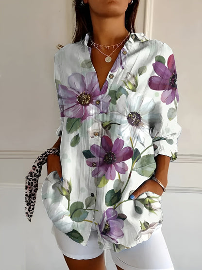 Avril | Elegante blouse met speelse prints