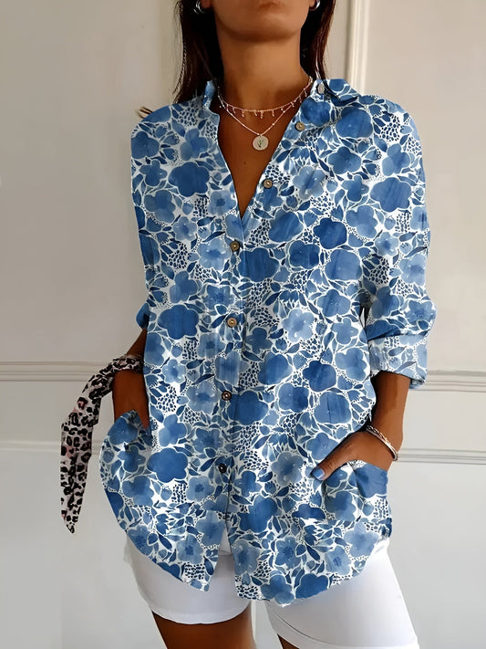Avril | Elegante blouse met speelse prints