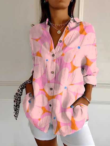Avril | Elegante blouse met speelse prints
