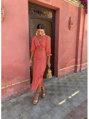 Juliana | Statement Jurk met Zomers Design